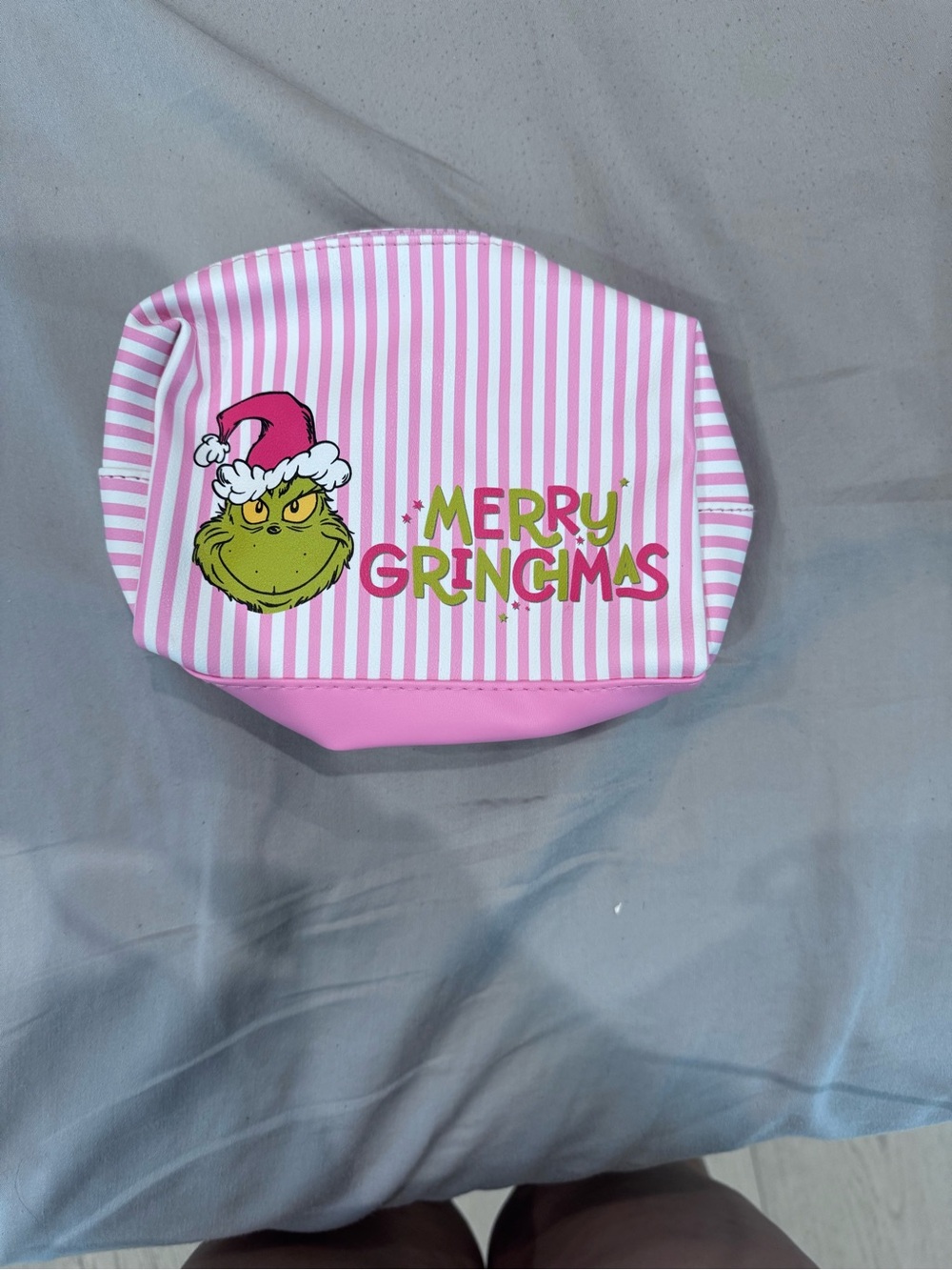 Merry Grinchmas makeup bag or pouch